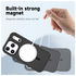 Apple iPhone 17 Pro Hoesje Dual-Layer Hybride Back Cover met MagSafe Zwart afbeelding 6