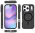 Apple iPhone 17 Pro Hoesje Dual-Layer Hybride Back Cover met MagSafe Zwart afbeelding 9