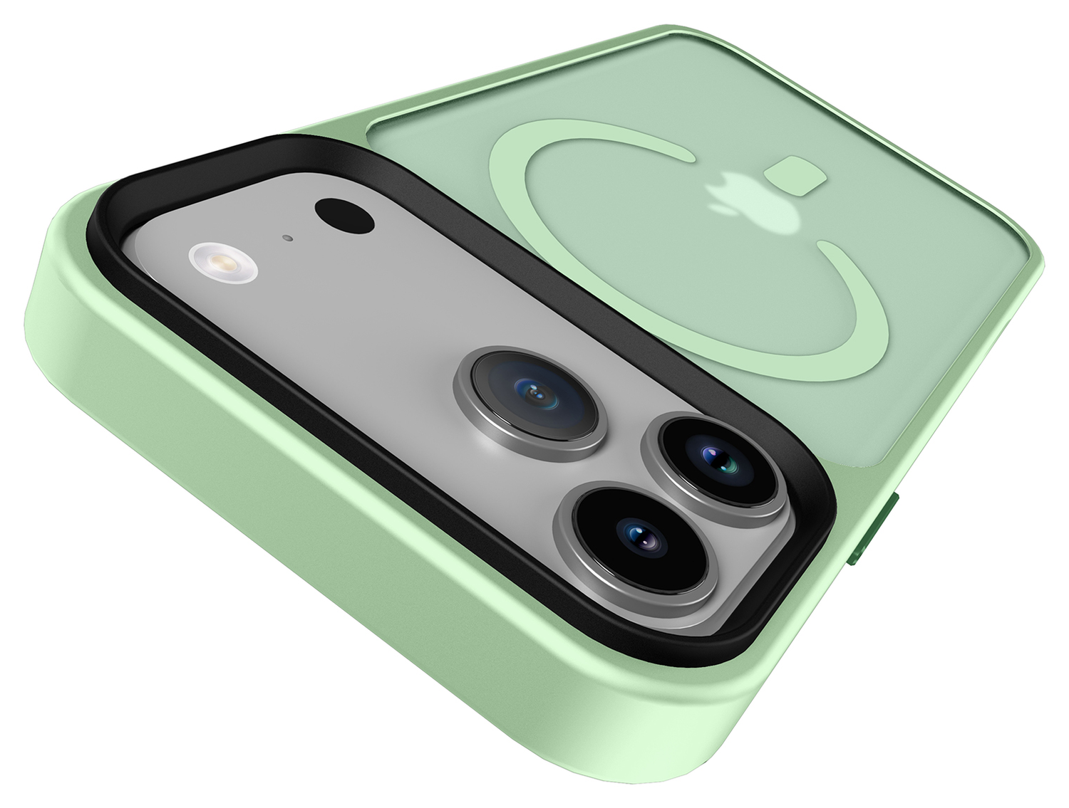 iPhone 17 Pro Hoesje met MagSafe Back Cover Matte Groen afbeelding 9