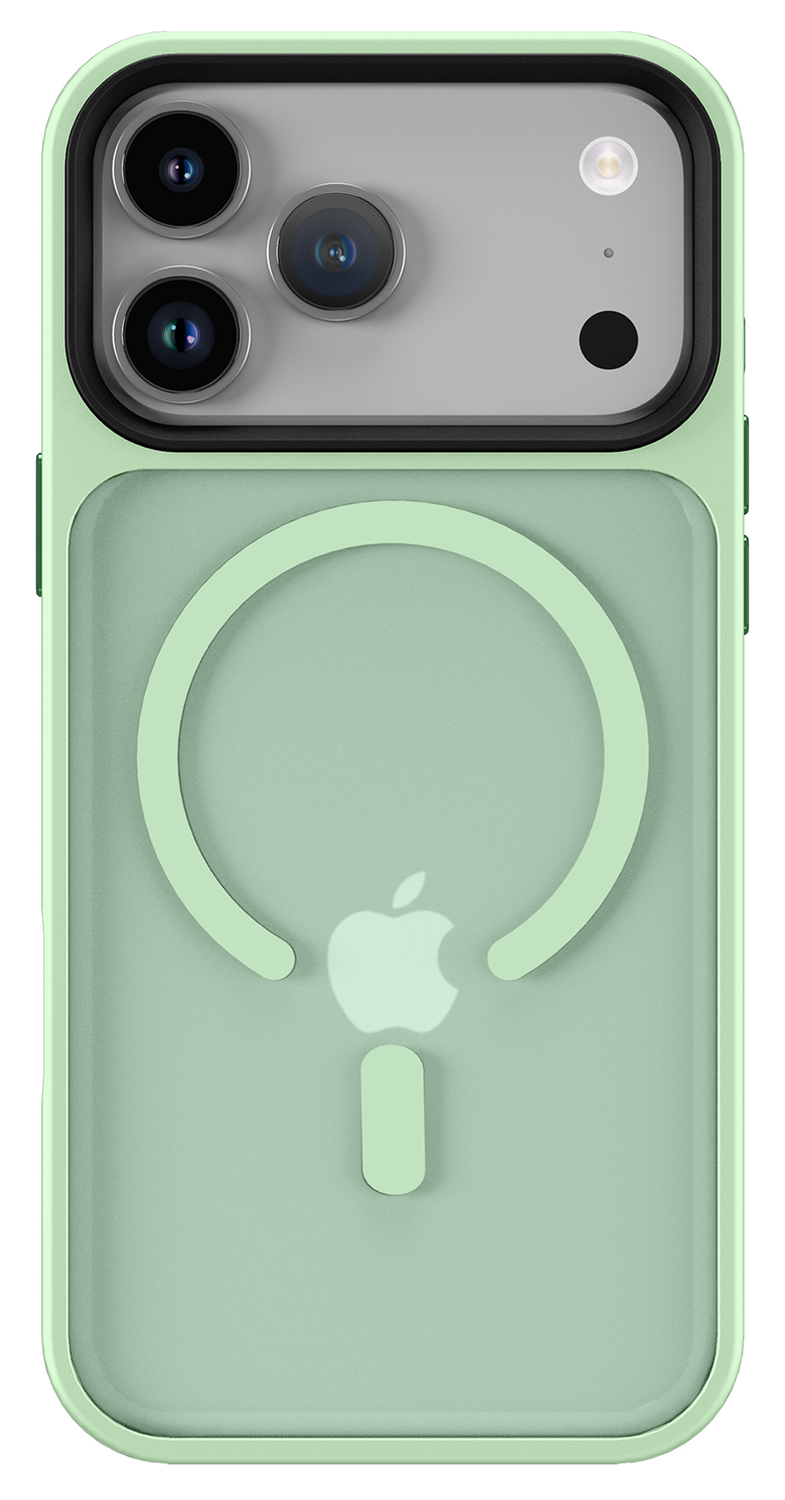 iPhone 17 Pro Hoesje met MagSafe Back Cover Matte Groen afbeelding 8