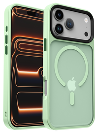 iPhone 17 Pro Hoesje met MagSafe Back Cover Matte Groen afbeelding