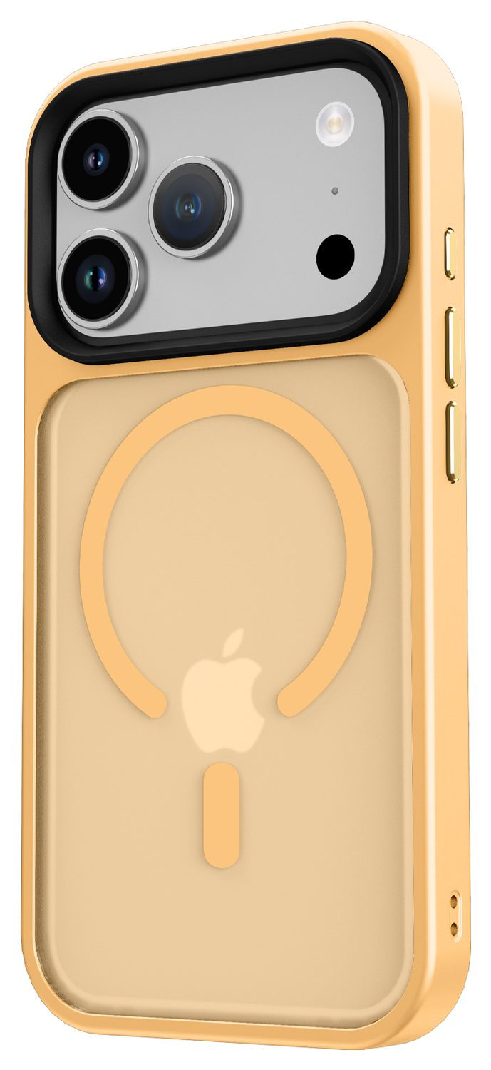 iPhone 17 Pro Hoesje met MagSafe Back Cover Matte Oranje afbeelding 9
