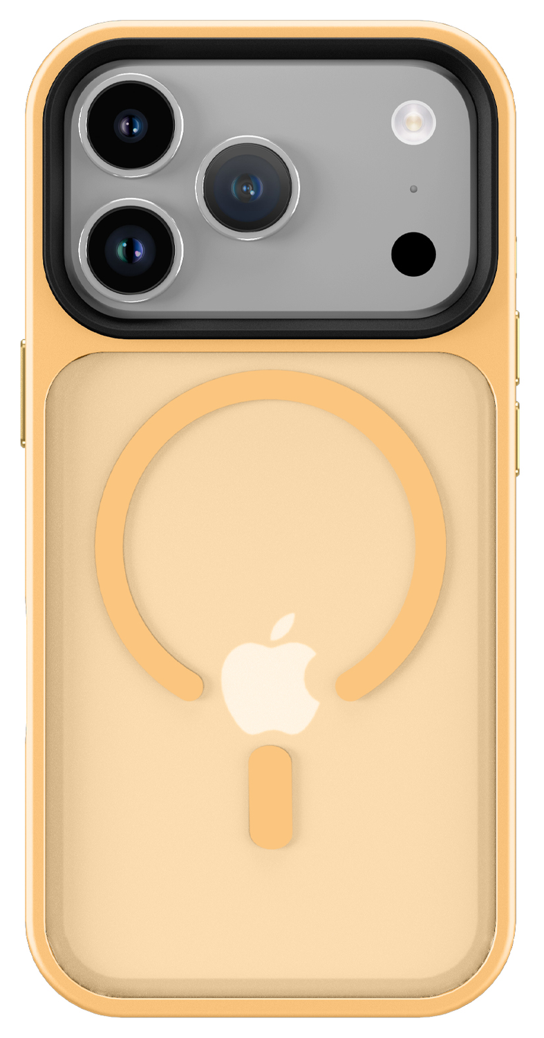 iPhone 17 Pro Hoesje met MagSafe Back Cover Matte Oranje afbeelding 8