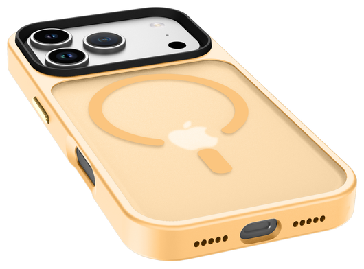 iPhone 17 Pro Hoesje met MagSafe Back Cover Matte Oranje afbeelding 11