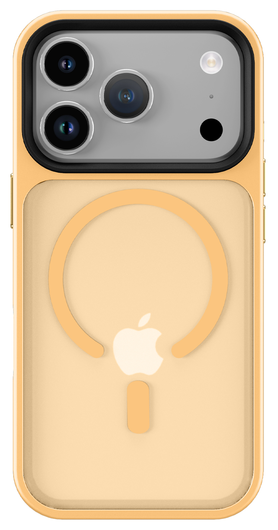 iPhone 17 Pro Hoesje met MagSafe Back Cover Matte Oranje afbeelding 8