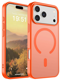 iPhone 17 Pro Hoesje met MagSafe Back Cover Matte Oranje