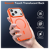 iPhone 17 Pro Hoesje met MagSafe Back Cover Matte Oranje afbeelding 2