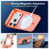 iPhone 17 Pro Hoesje met MagSafe Back Cover Matte Oranje afbeelding 4