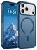 iPhone 17 Pro Hoesje met MagSafe Back Cover Matte Donker Blauw