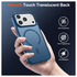 iPhone 17 Pro Hoesje met MagSafe Back Cover Matte Donker Blauw afbeelding 2