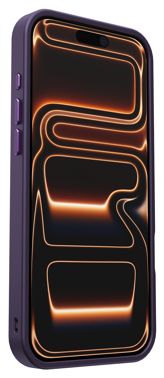 iPhone 17 Pro Hoesje met MagSafe Back Cover Matte Donker Paars afbeelding 14