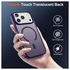 iPhone 17 Pro Hoesje met MagSafe Back Cover Matte Donker Paars afbeelding 2