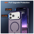 iPhone 17 Pro Hoesje met MagSafe Back Cover Matte Donker Paars afbeelding 5