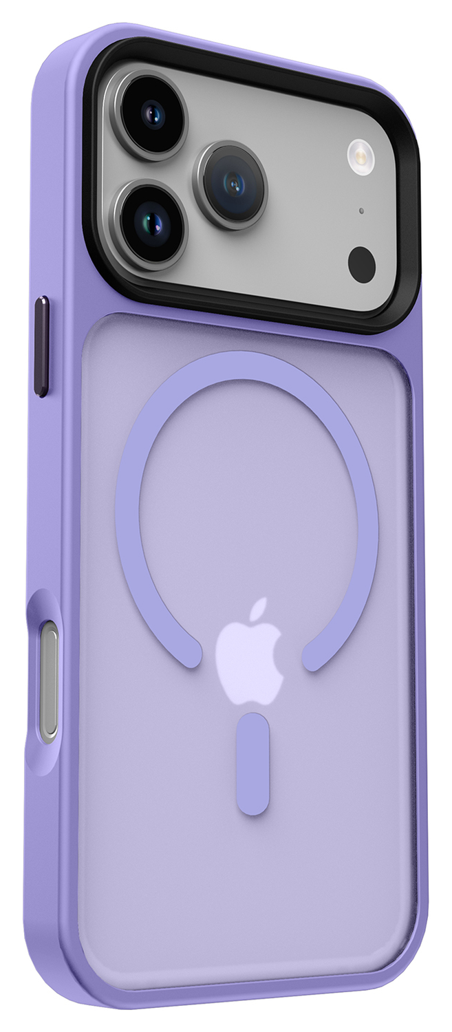 iPhone 17 Pro Hoesje met MagSafe Back Cover Matte Paars afbeelding 11