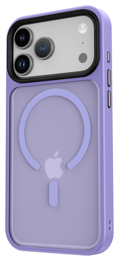 iPhone 17 Pro Hoesje met MagSafe Back Cover Matte Paars afbeelding 13