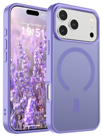 iPhone 17 Pro Hoesje met MagSafe Back Cover Matte Paars