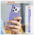iPhone 17 Pro Hoesje met MagSafe Back Cover Matte Paars afbeelding 6