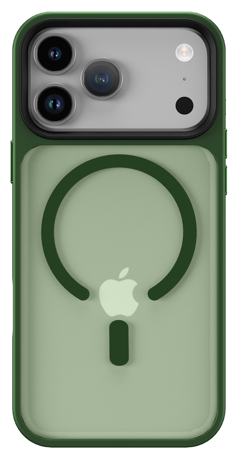 iPhone 17 Pro Hoesje met MagSafe Back Cover Matte Donker Groen afbeelding 8