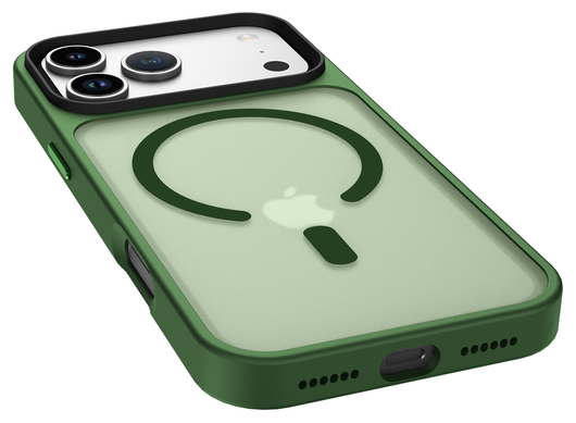 iPhone 17 Pro Hoesje met MagSafe Back Cover Matte Donker Groen afbeelding 10