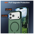 iPhone 17 Pro Hoesje met MagSafe Back Cover Matte Donker Groen afbeelding 5