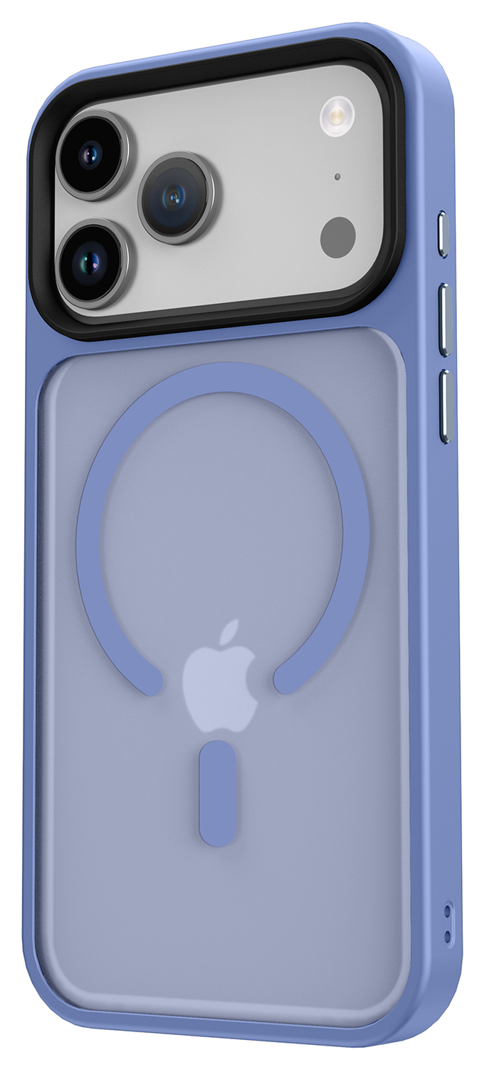 iPhone 17 Pro Hoesje met MagSafe Back Cover Matte Blauw afbeelding 13