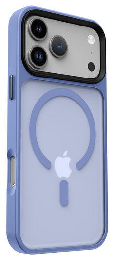 iPhone 17 Pro Hoesje met MagSafe Back Cover Matte Blauw afbeelding 11
