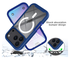 Apple iPhone 17 Pro Hoesje Full Protect 360° Cover met MagSafe Blauw afbeelding 3