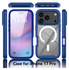 Apple iPhone 17 Pro Hoesje Full Protect 360° Cover met MagSafe Blauw afbeelding 6