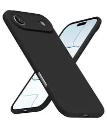 Apple iPhone Air Hoesje Dun TPU Back Cover Matte Zwart afbeelding