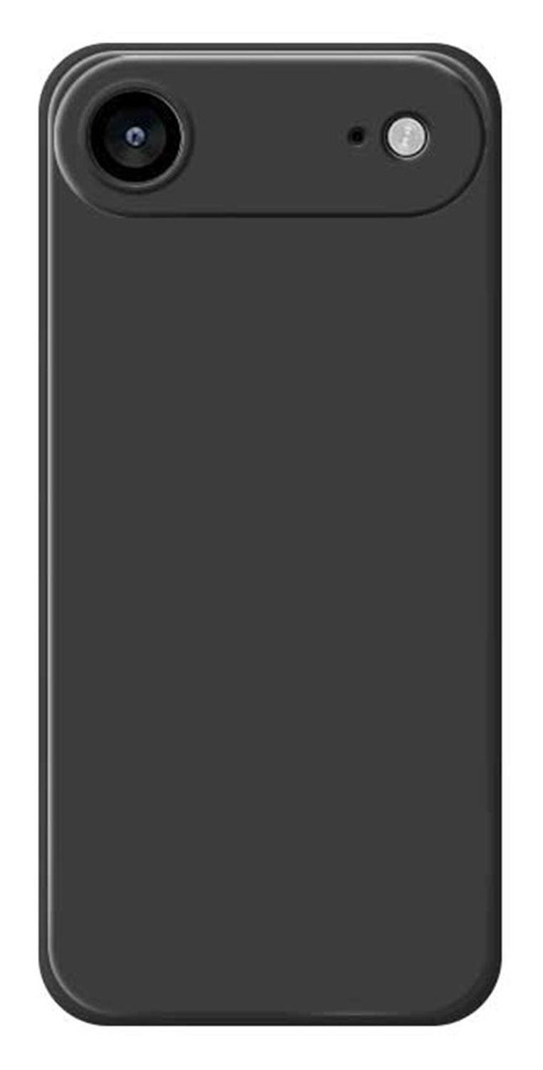 Apple iPhone Air Hoesje Dun TPU Back Cover Matte Zwart afbeelding 1