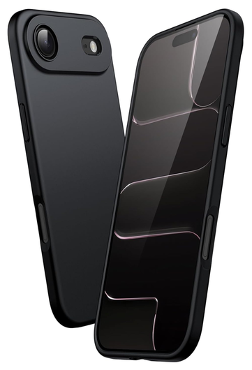 Apple iPhone Air Hoesje Dun TPU Back Cover Matte Zwart afbeelding 1