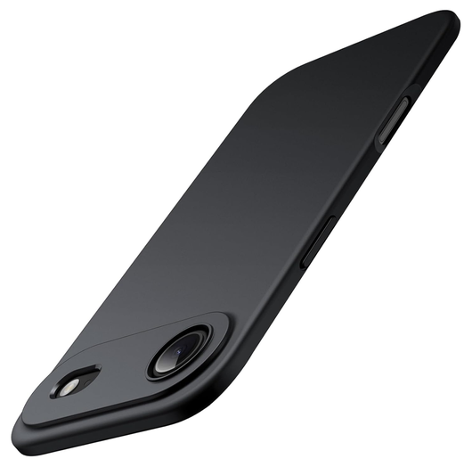 Apple iPhone Air Hoesje Dun TPU Back Cover Matte Zwart afbeelding 2
