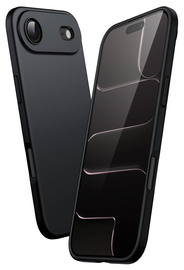 Apple iPhone Air Hoesje Dun TPU Back Cover Matte Zwart afbeelding