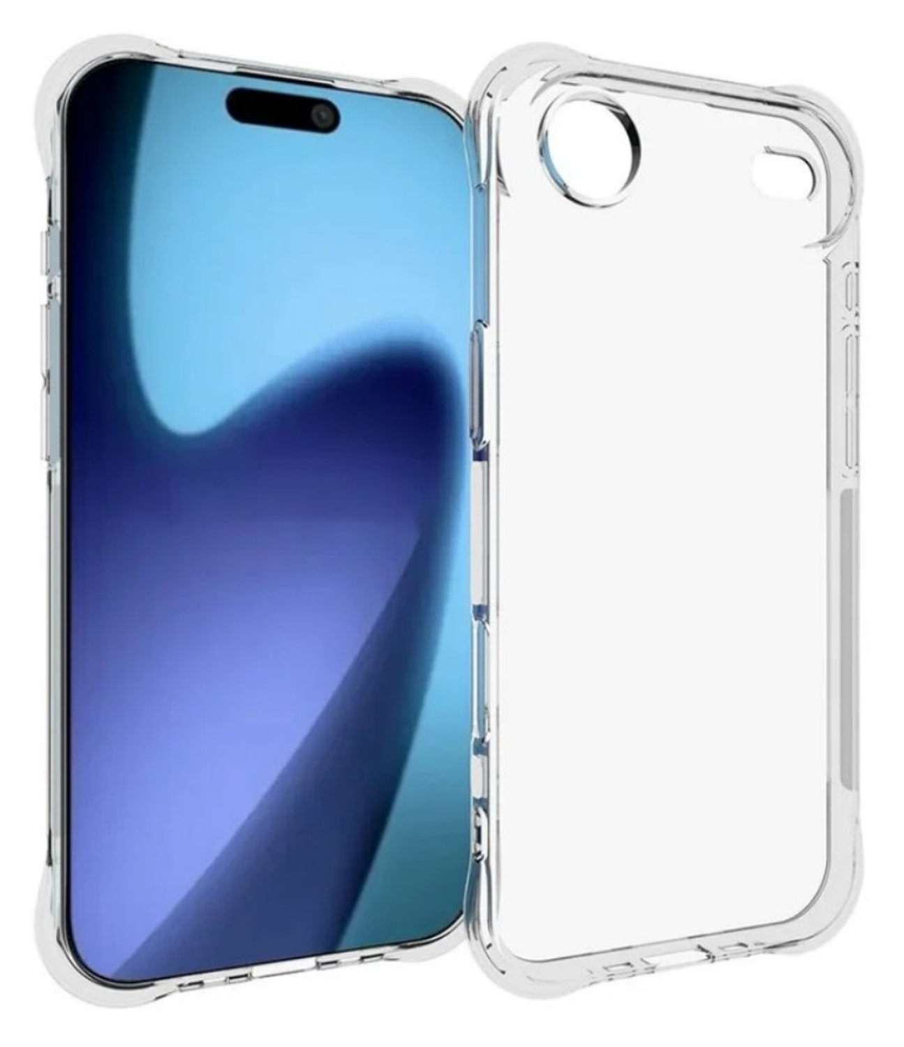 Apple iPhone Air Hoesje Schokbestendig en Dun TPU Back Cover Transparant afbeelding 1