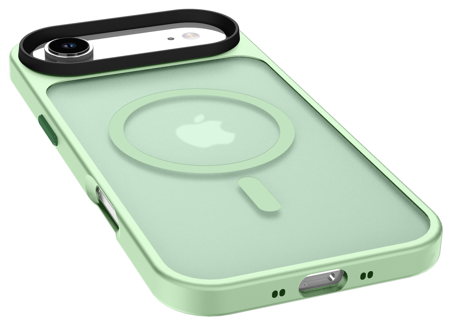 Apple iPhone Air Hoesje met MagSafe Back Cover Matte Groen afbeelding 6
