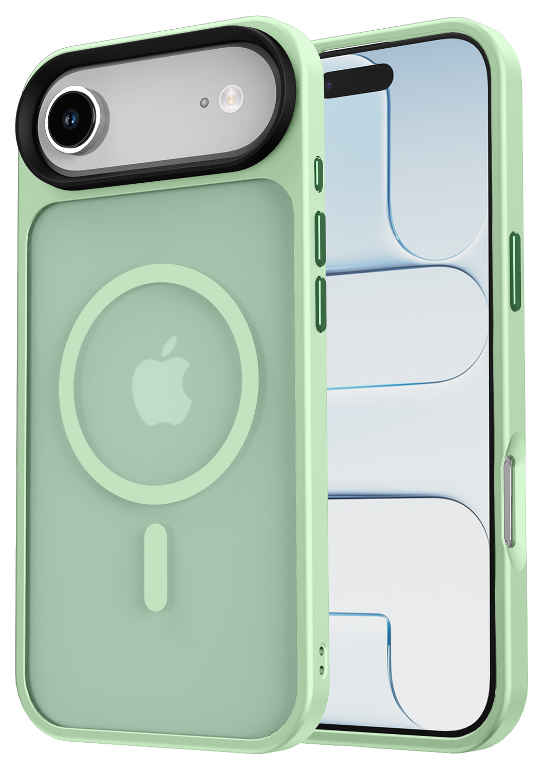Apple iPhone Air Hoesje met MagSafe Back Cover Matte Groen afbeelding 11