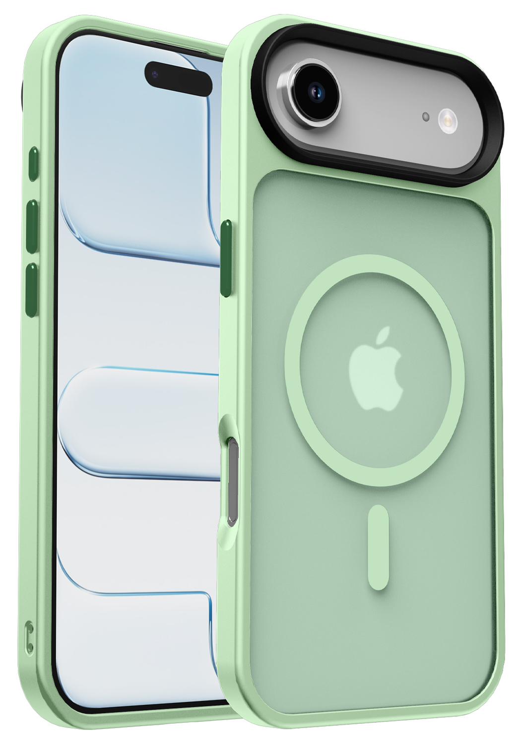 Apple iPhone Air Hoesje met MagSafe Back Cover Matte Groen afbeelding 1