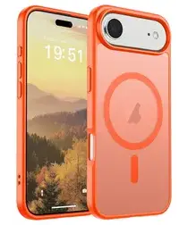 Apple iPhone Air Hoesje met MagSafe Back Cover Matte Oranje afbeelding