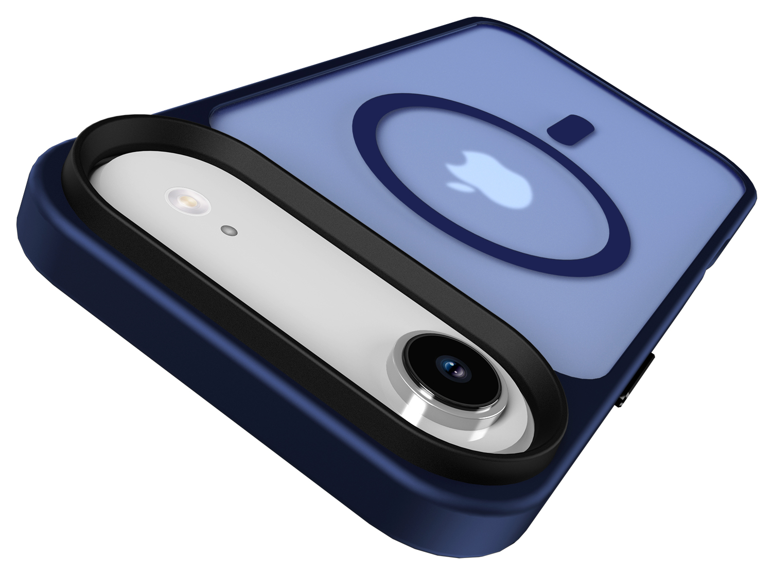 Apple iPhone Air Hoesje met MagSafe Back Cover Matte Donker Blauw afbeelding 6