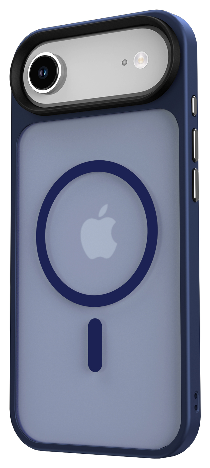 Apple iPhone Air Hoesje met MagSafe Back Cover Matte Donker Blauw afbeelding 11