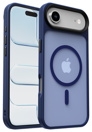 Apple iPhone Air Hoesje met MagSafe Back Cover Matte Donker Blauw