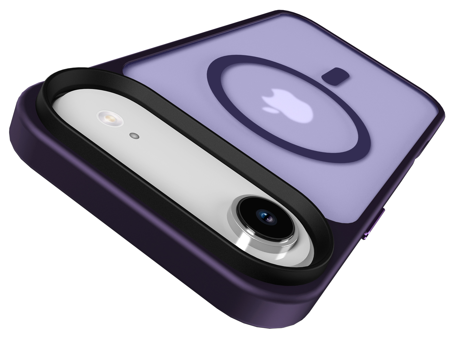 Apple iPhone Air Hoesje met MagSafe Back Cover Matte Donker Paars afbeelding 5