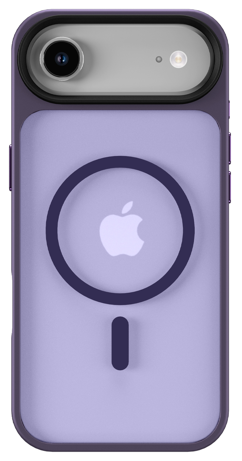 Apple iPhone Air Hoesje met MagSafe Back Cover Matte Donker Paars afbeelding 4