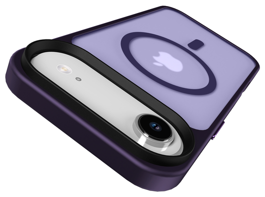 Apple iPhone Air Hoesje met MagSafe Back Cover Matte Donker Paars afbeelding 5
