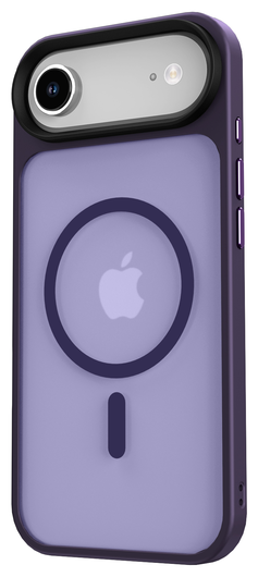 Apple iPhone Air Hoesje met MagSafe Back Cover Matte Donker Paars afbeelding 10