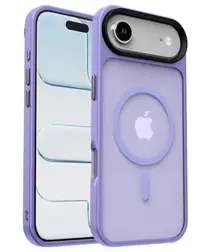 Apple iPhone Air Hoesje met MagSafe Back Cover Matte Paars afbeelding