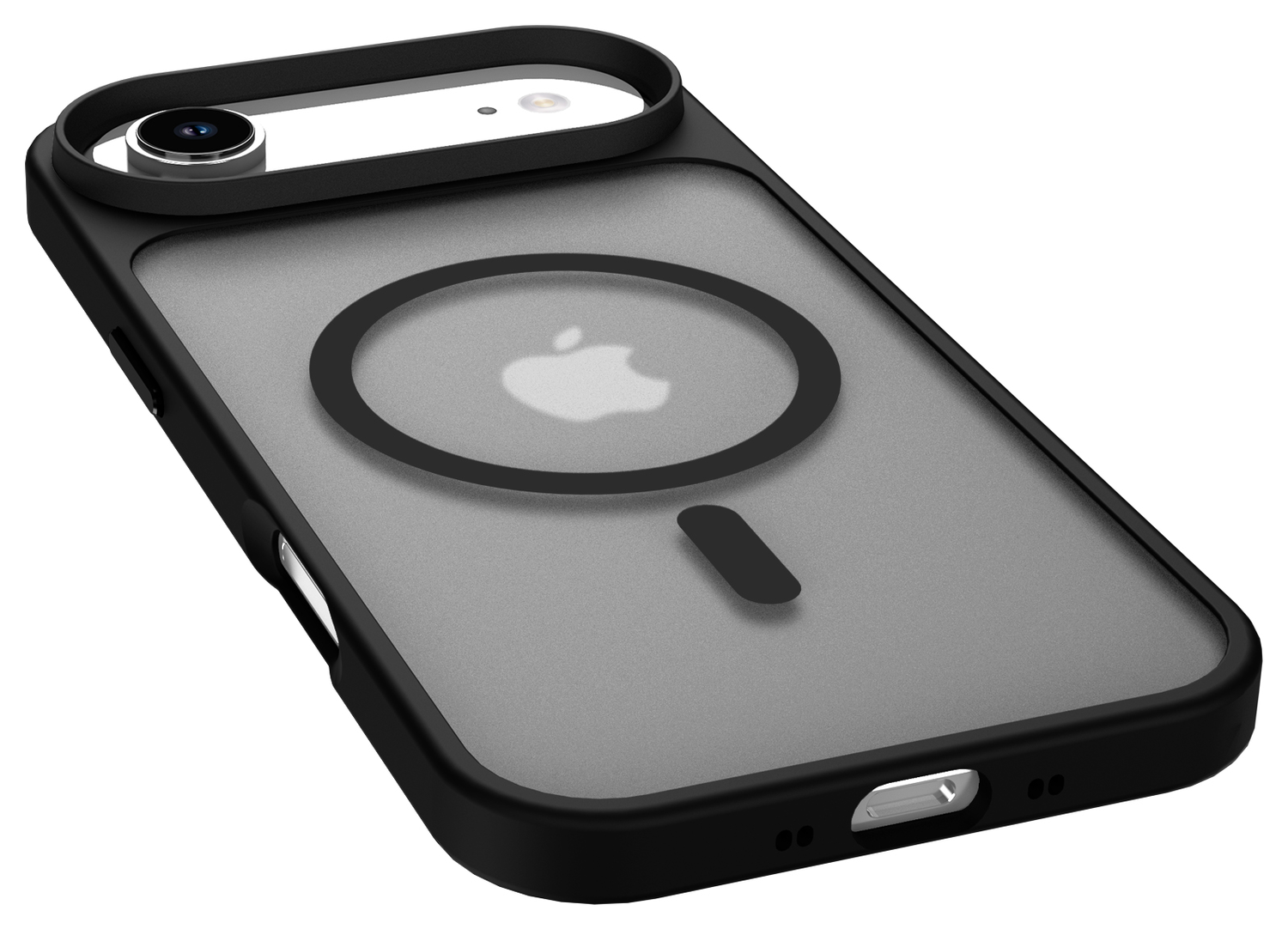Apple iPhone Air Hoesje met MagSafe Back Cover Matte Zwart afbeelding 6