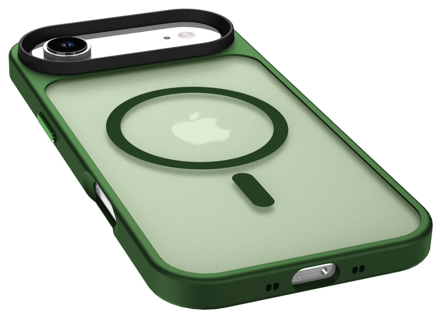 Apple iPhone Air Hoesje met MagSafe Back Cover Matte Donker Groen afbeelding 6