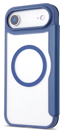 Apple iPhone Air Hoesje met MagSafe Book Case Transparant Blauw afbeelding 4