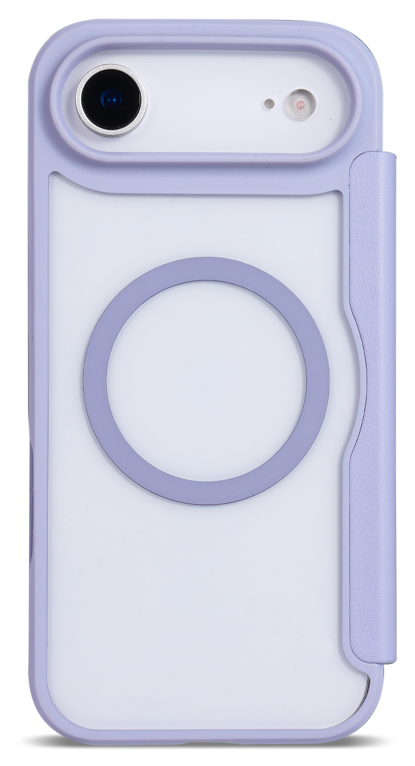 Apple iPhone Air Hoesje met MagSafe Book Case Transparant Paars afbeelding 6